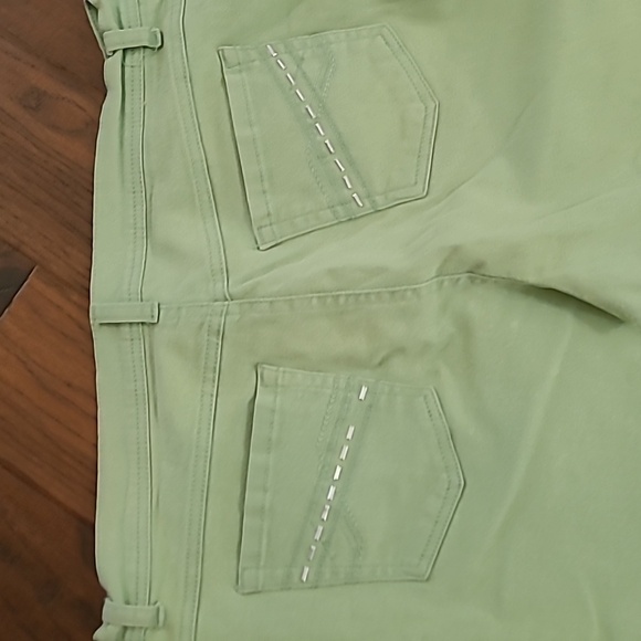 💥3for$12💥 Gloria Vanderbilt mint green Amanda jean Capris size 16 - Picture 3 of 13